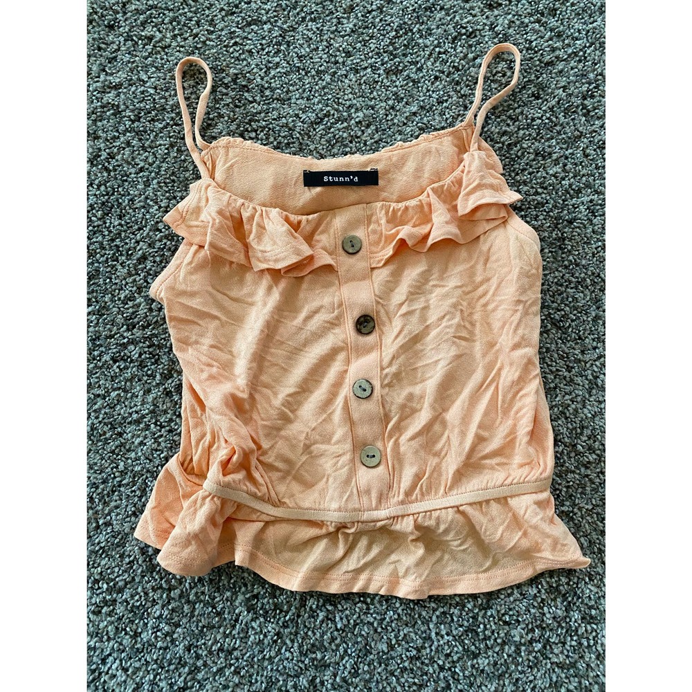 Stunn'd Orange Crop Tank - Small